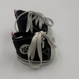 Build-A-Bear Black and White High-Top Sneakers